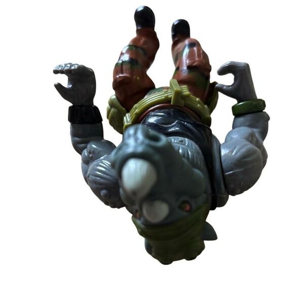 Teenage Mutant Ninja Turtles Rocksteady Hard Head 1988 Action Figure Complete - Picture 3 of 6